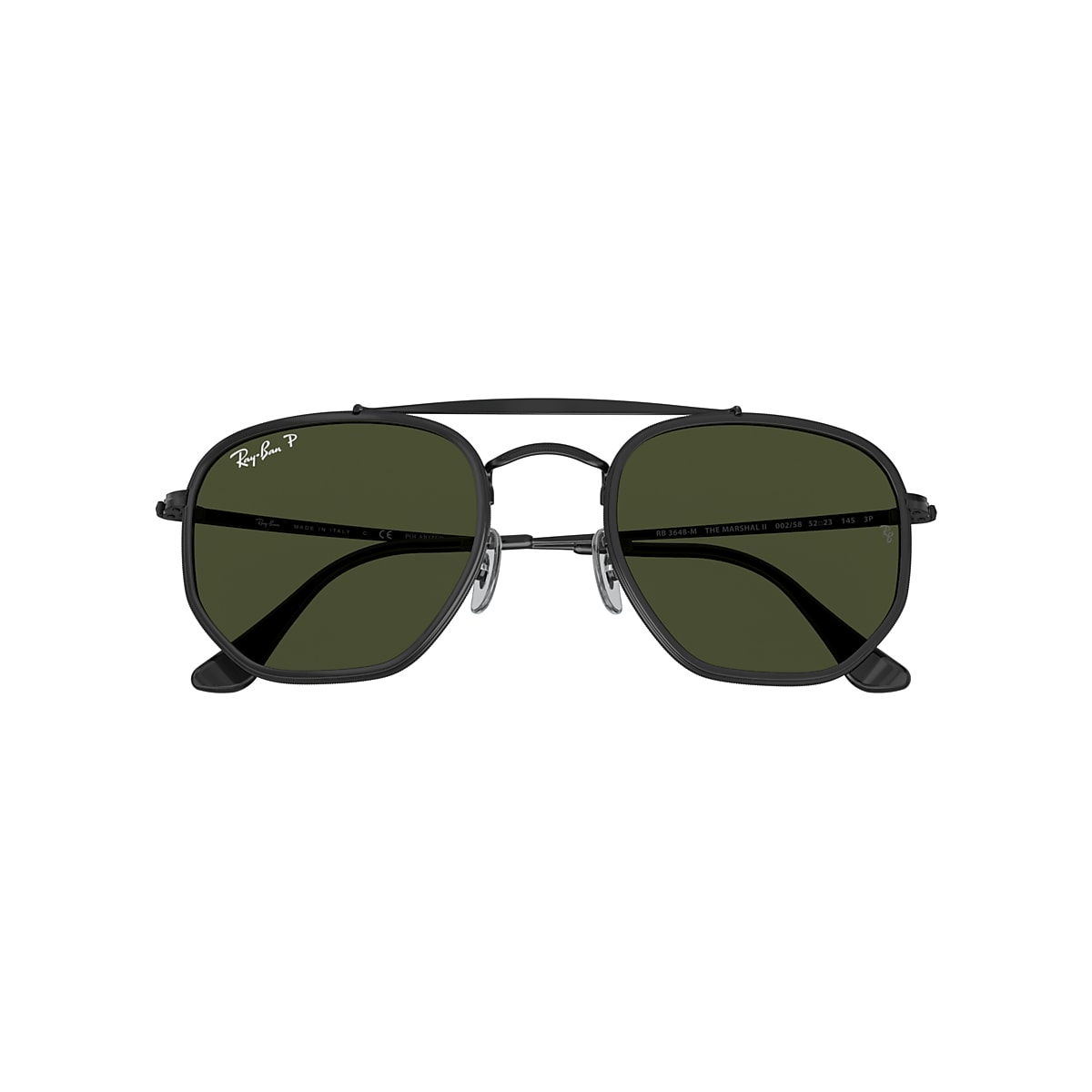 Ray-Ban RB3648M Marshal II 52 Polarized Green Classic G-15 & Black  Polarised Sunglasses | Sunglass Hut Australia