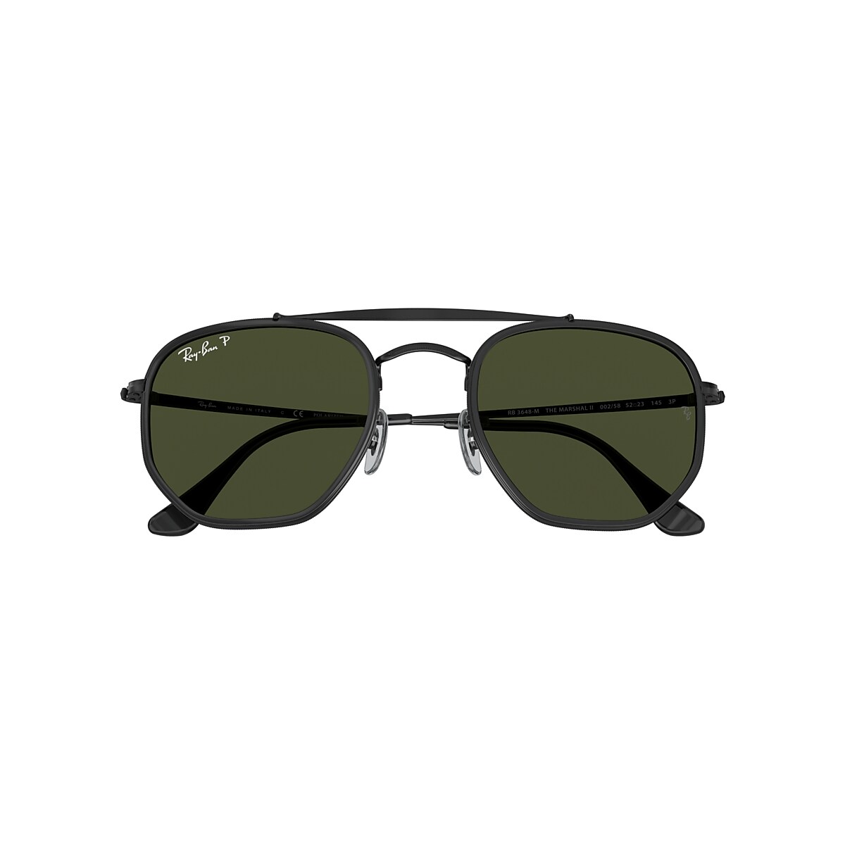 Ray-Ban RB3648M Marshal II 52 Polarized Green Classic G-15 & Black  Polarised Sunglasses | Sunglass Hut Australia