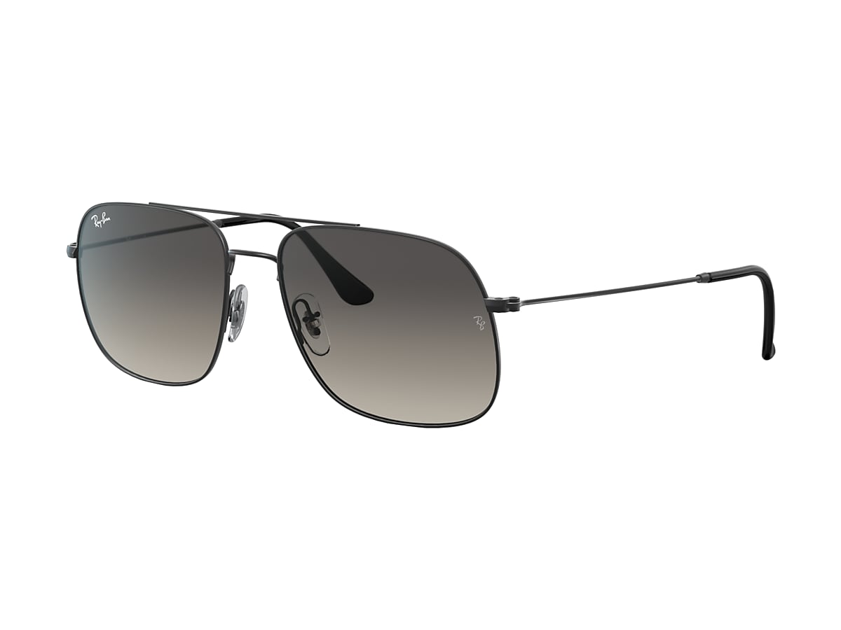 Ray-Ban RB3595 Andrea 59 Grey & Black Sunglasses | Sunglass Hut United  Kingdom