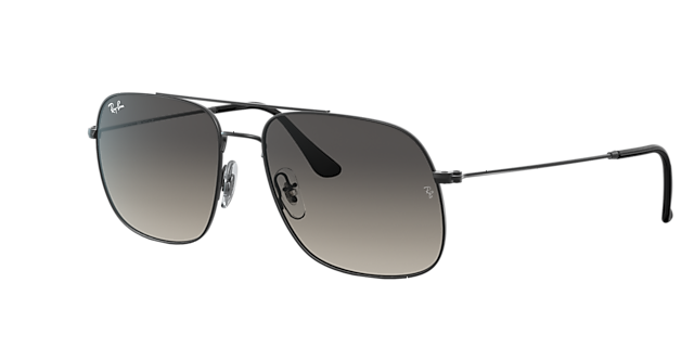 Ray-Ban RB3595 Andrea 59 Grey & Black Sunglasses | Sunglass