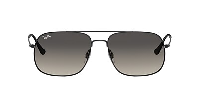 Ray-Ban RB3595 Andrea 59 Grey & Black Sunglasses | Sunglass Hut USA