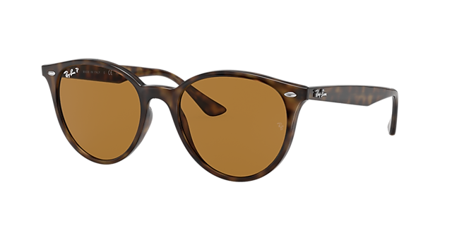 Ray-Ban RB4305F 53 Brown Gradient & Beige Sunglasses