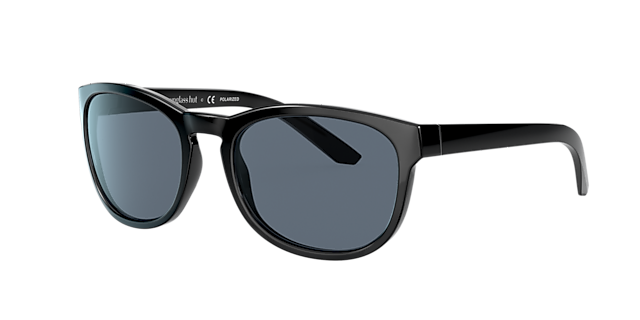 Sunglass Hut Collection HU2015 Black - Unisex Sunglasses, Polar Blue Lens