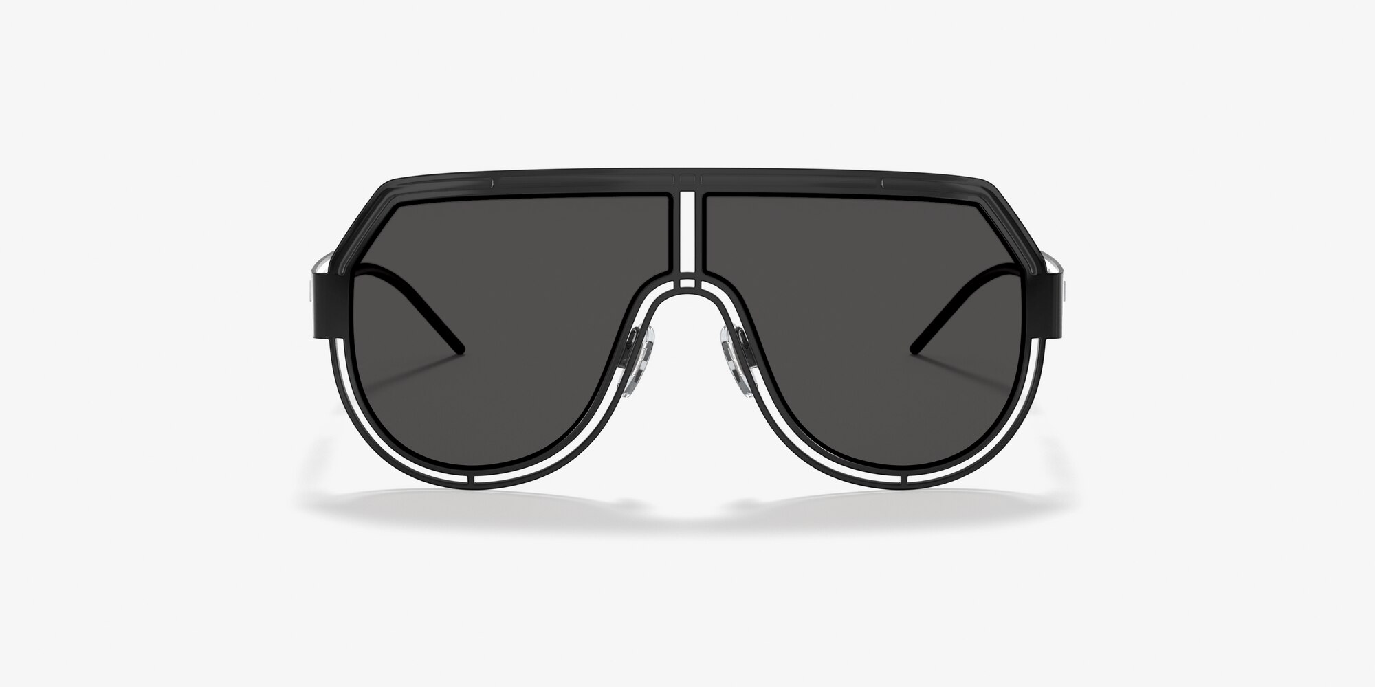 Dolce\u0026Gabbana DG2231 59 Dark Grey Tampo D\u0026G Silver \u0026 Matte Black Sunglasses  | Sunglass Hut United Kingdom