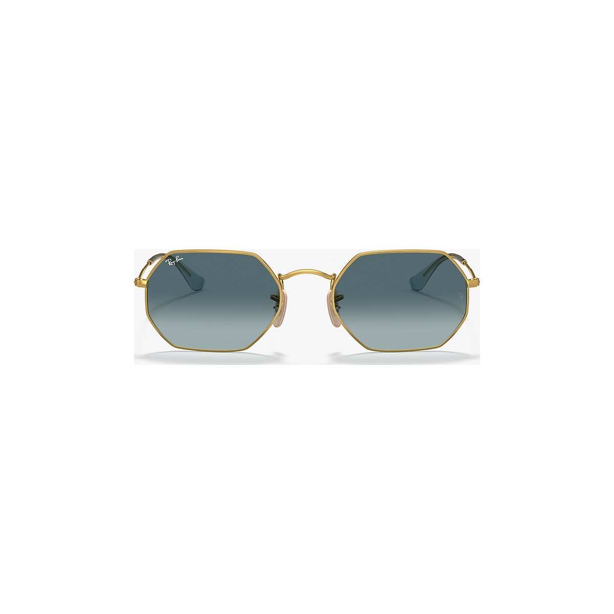 Ray-Ban RB3556N Octagonal Classic 53 Blue Gradient & Gold