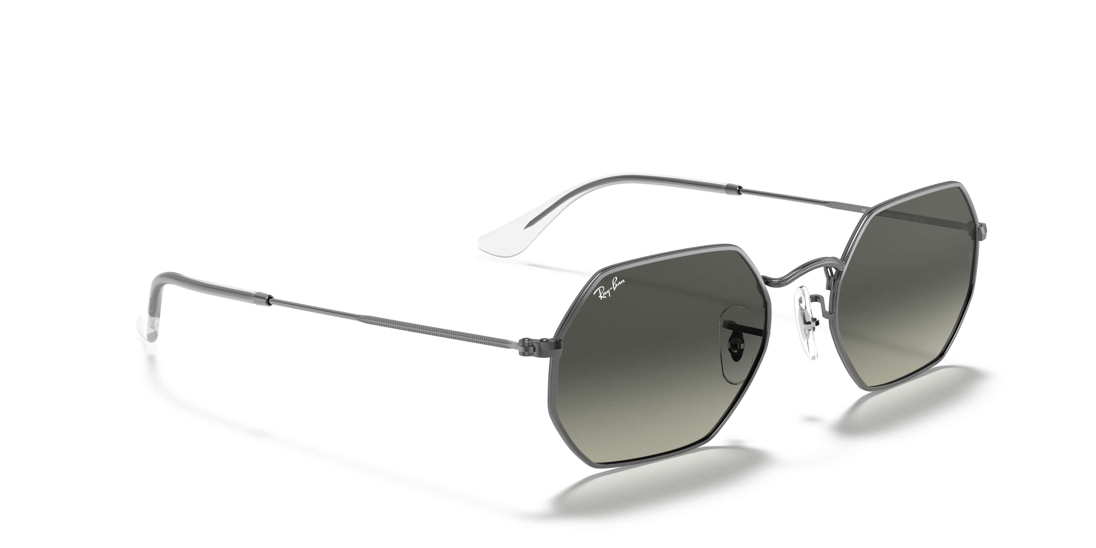 Ray-Ban RB3556N OCTAGONAL CLASSIC 53 Grey Gradient \u0026 Gunmetal Sunglasses |  Sunglass Hut United Kingdom
