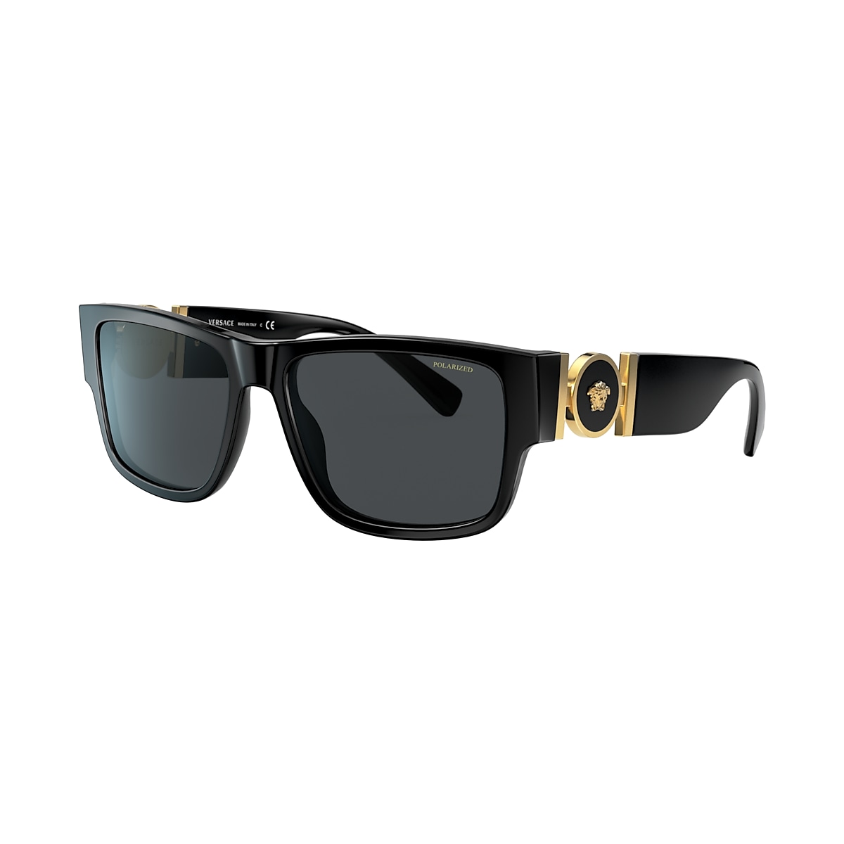 Bachelor opleiding taart Overtreffen Versace VE4369 58 Dark Grey Polar & Black Polarized Sunglasses | Sunglass  Hut USA