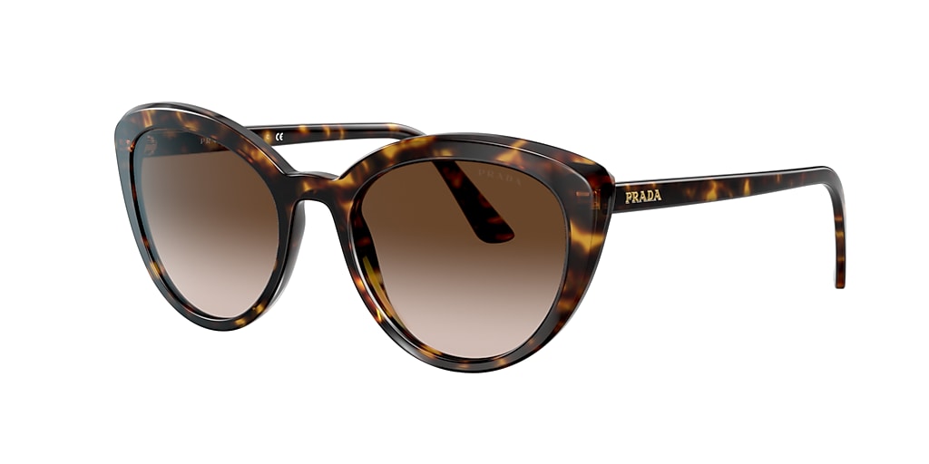 Prada PR 02VS Catwalk 54 Brown Gradient & Havana Sunglasses | Sunglass ...