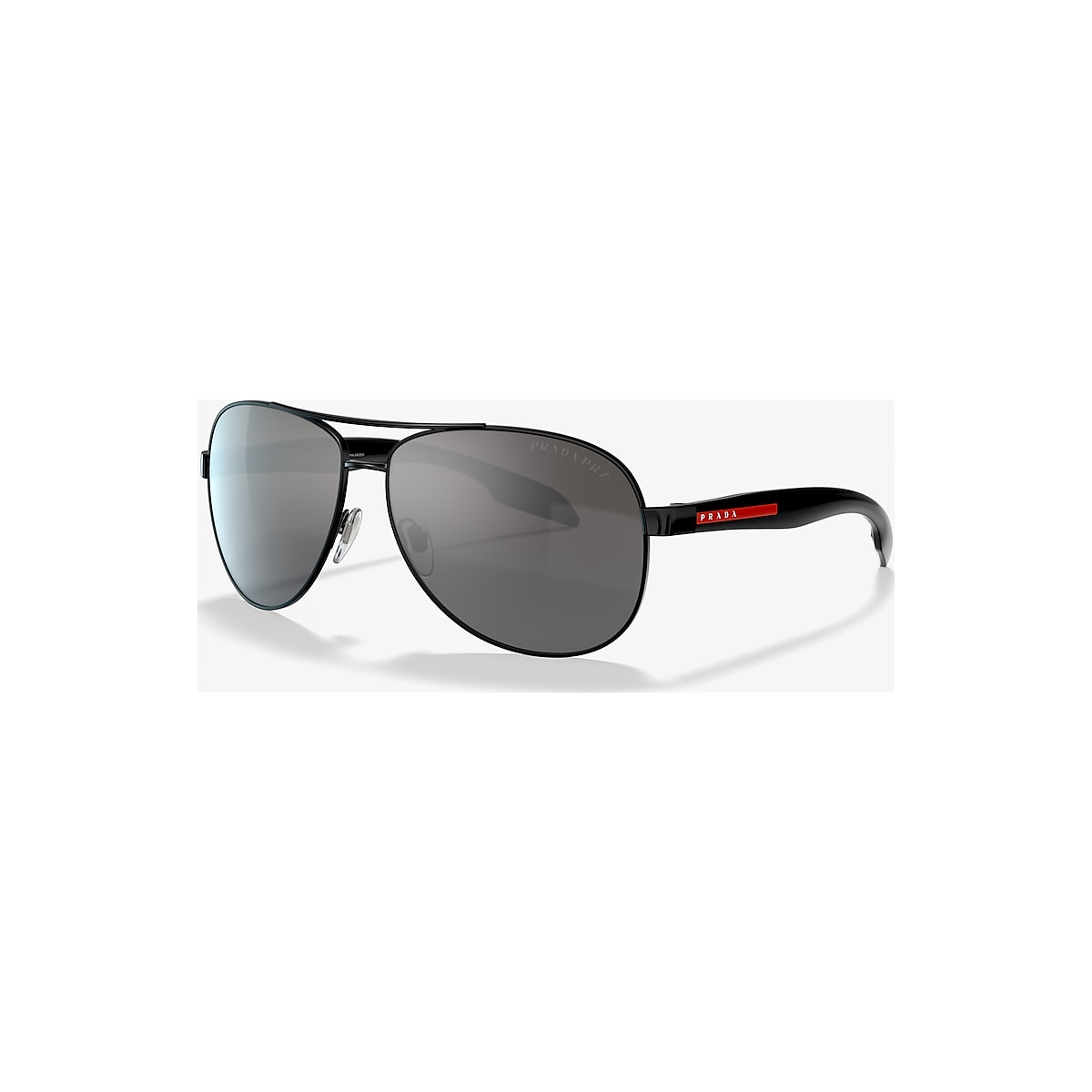 Prada Linea Rossa PS 53PS Lifestyle 62 Gris d grad Argent effet