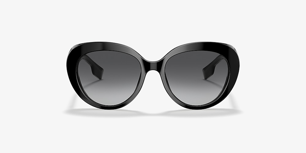 Burberry BE4298 ROSE 54 Polar Grey & Black Polarized Sunglasses 