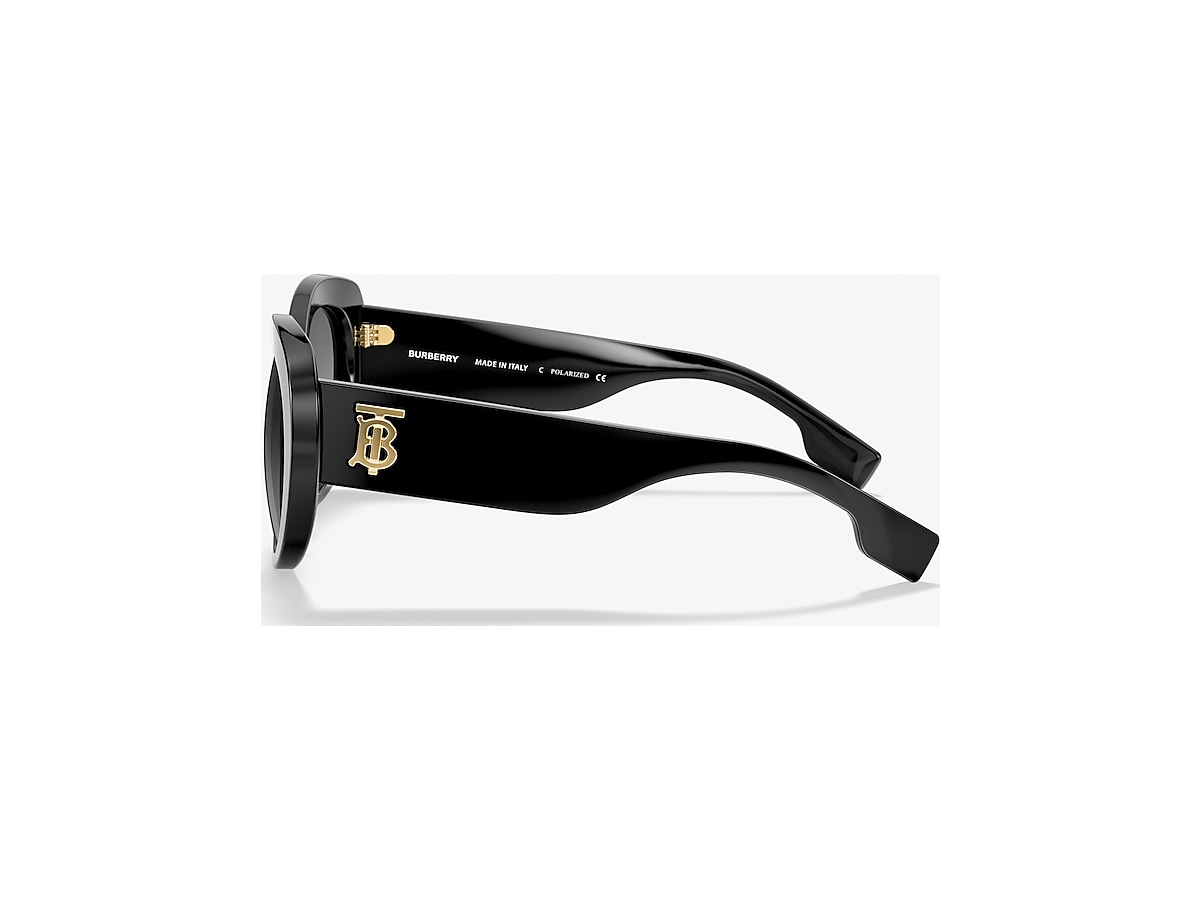 Burberry BE4298 ROSE 54 Polar Grey & Black Polarized Sunglasses