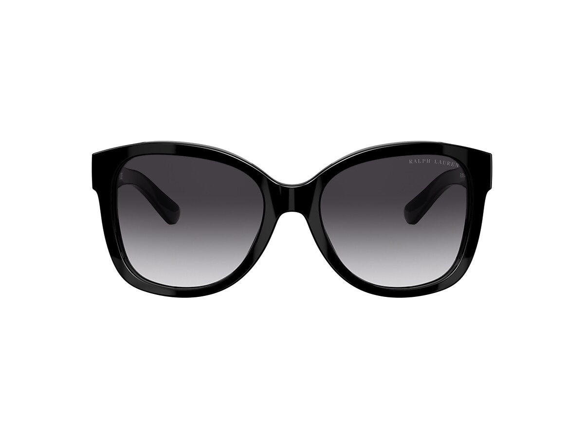 es inutil Significativo implicar Ralph Lauren RL8180 54 Gradient Grey & Shiny Black Sunglasses | Sunglass  Hut USA