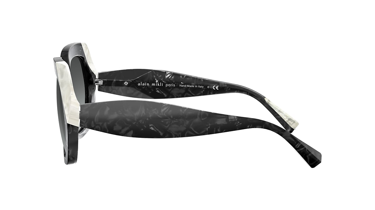 ALAIN MIKLI A05054 Noir Mikli/Blanc Mikli - Female Sunglasses, Grey  Gradient Lens