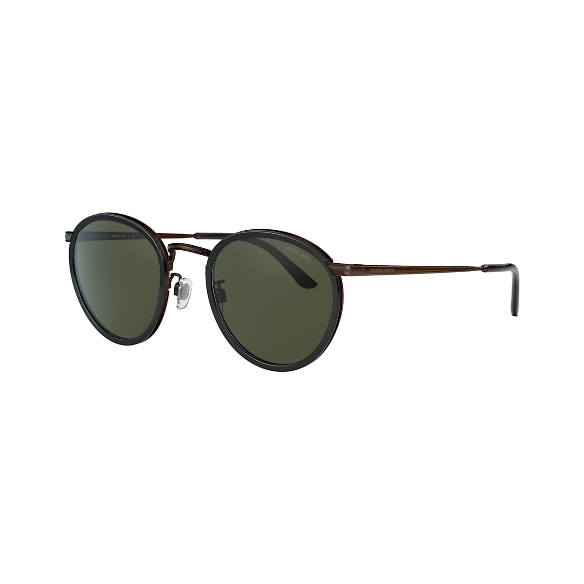 Giorgio Armani AR 101M 50 Green Black Sunglasses Sunglass Hut