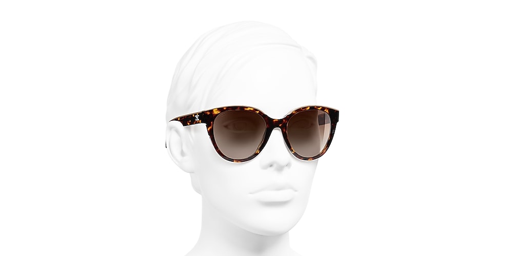 Rendezvous fænomen tæppe Chanel Butterfly Sunglasses CH5414 54 Brown Gradient & Dark Tortoise &  Beige Polarised Sunglasses | Sunglass Hut Australia