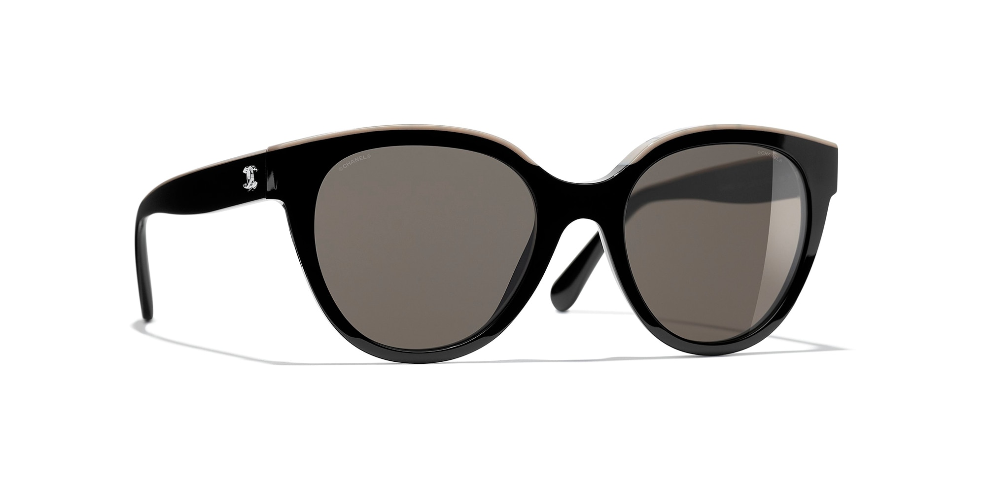 CHANEL Cateye sunglasses in c622t6  blackgold mirrored  Breuninger