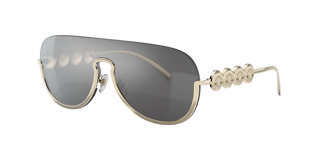 Versace VE2215 Silver & Gold Sunglasses | Sunglass Hut USA