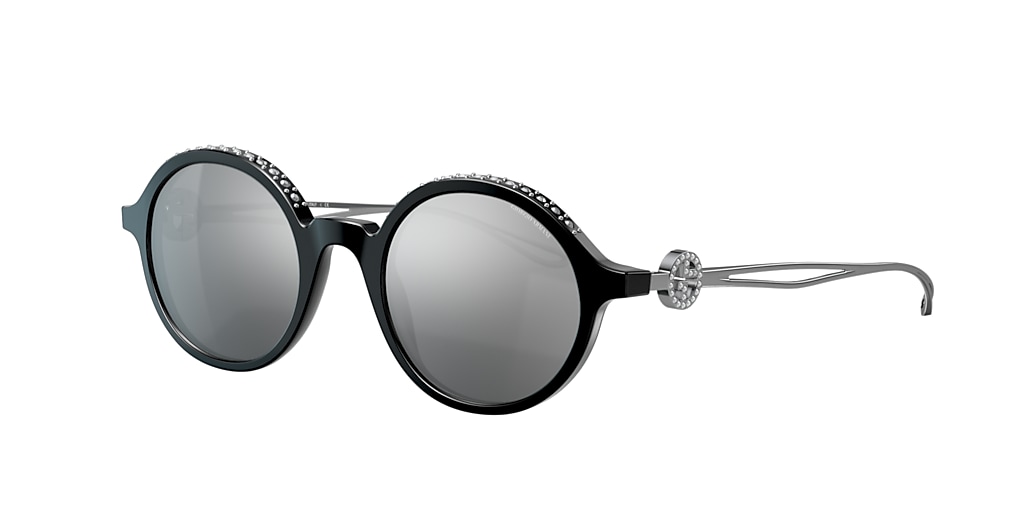 Giorgio Armani AR8127B 47 Grey Mirror Black & Black Sunglasses | Sunglass  Hut USA