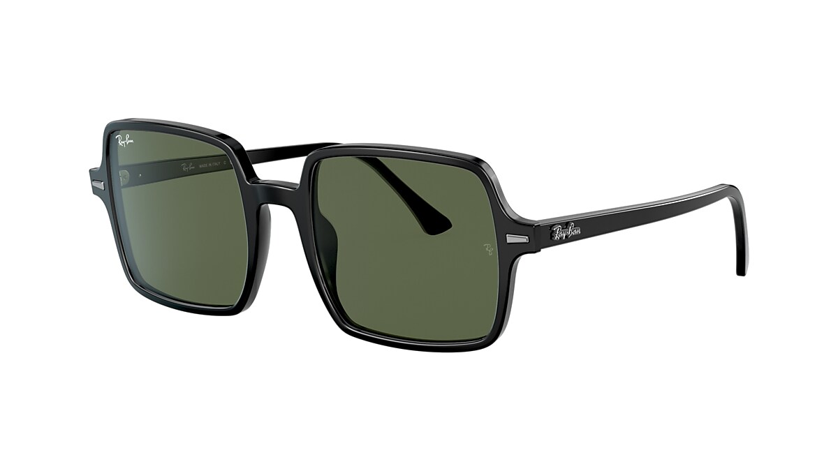 Ray Ban RB1973 Square II 53 Green Black Sunglasses Sunglass