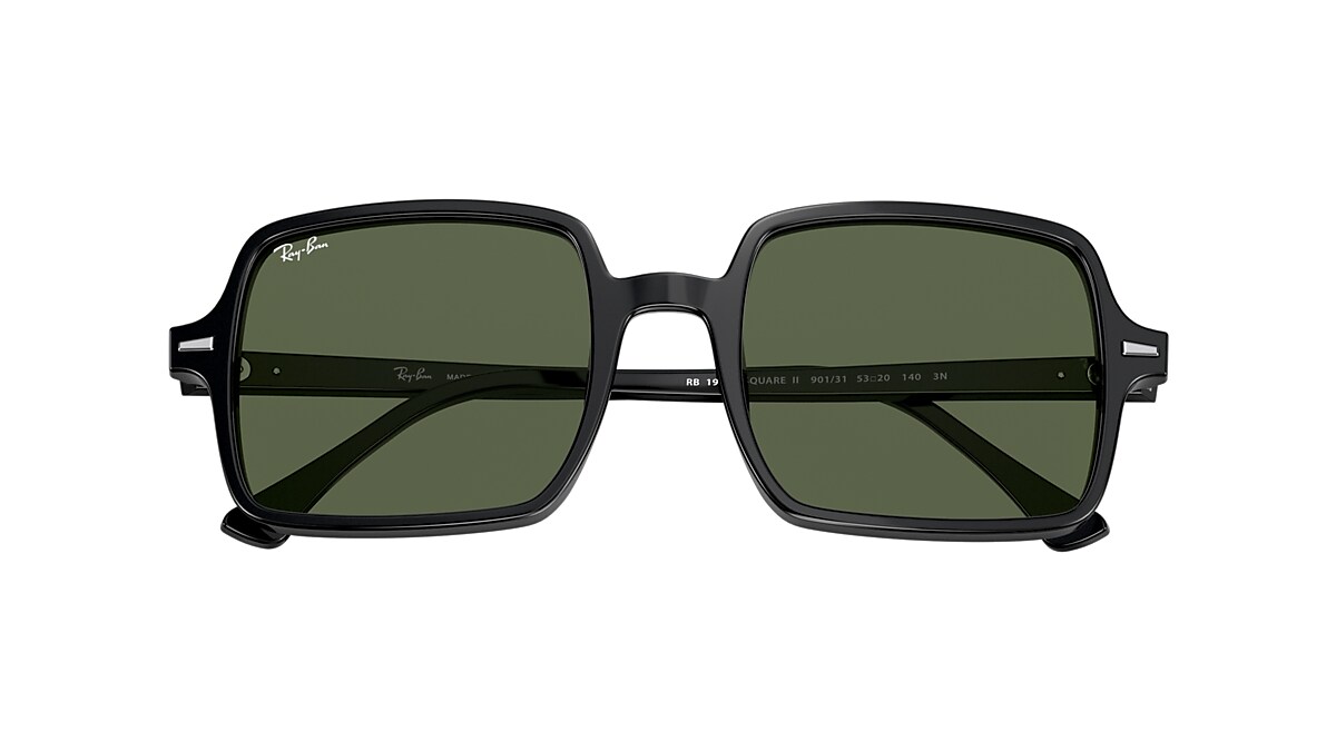 Ray-Ban RB1973 Square II 53 Green & Black Sunglasses