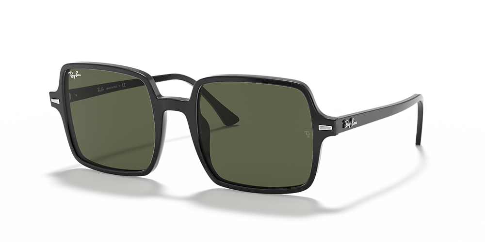 Ray-Ban RB1973 Square II 53 Green Classic G-15 & Black Sunglasses |  Sunglass Hut USA