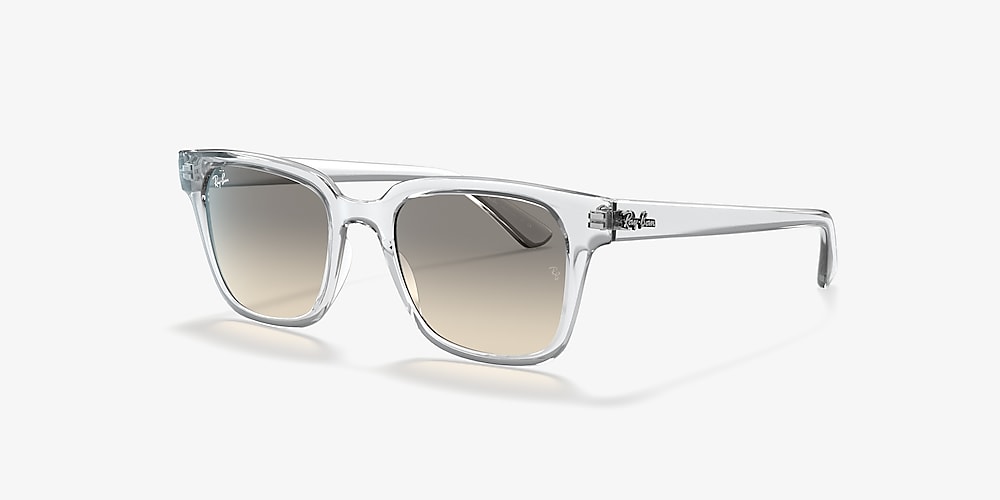 Ray-Ban RB4323 51 Light Grey Gradient u0026 Transparent Sunglasses | Sunglass  Hut United Kingdom