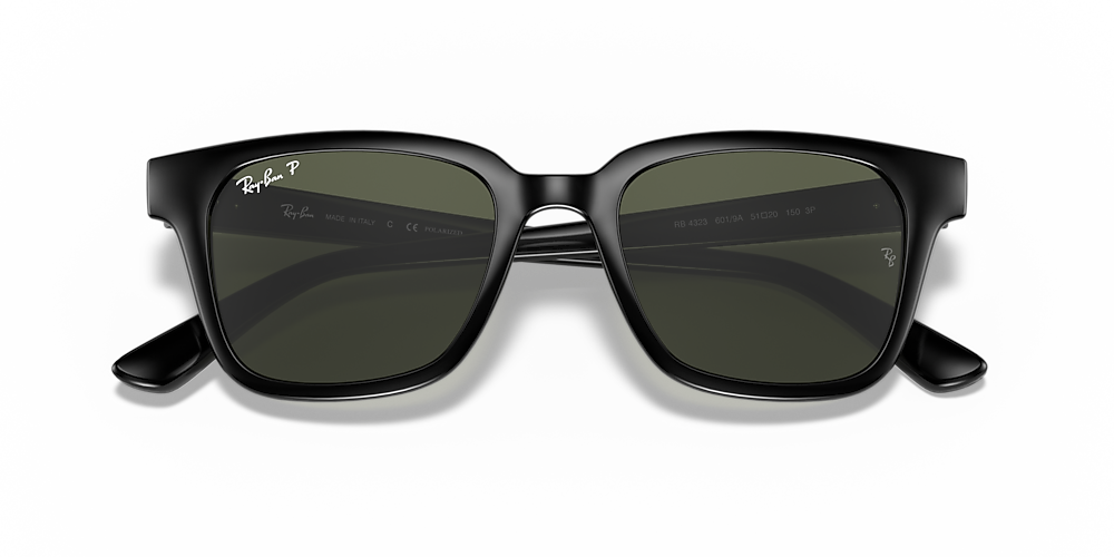 Ray-Ban RB4323 51 Green & Black Polarized Sunglasses | Sunglass 