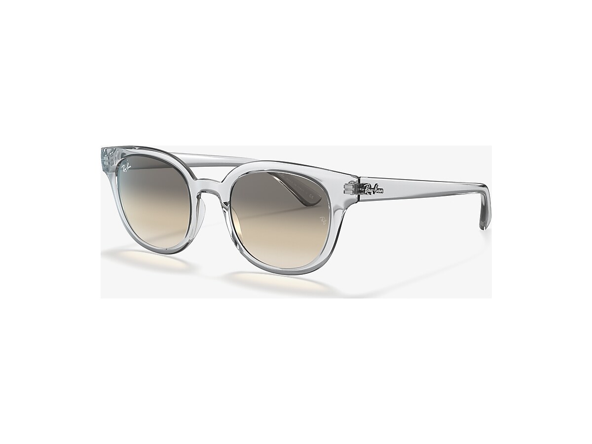 Ray-Ban RB4324 50 Light Grey & Transparent Sunglasses | Sunglass 