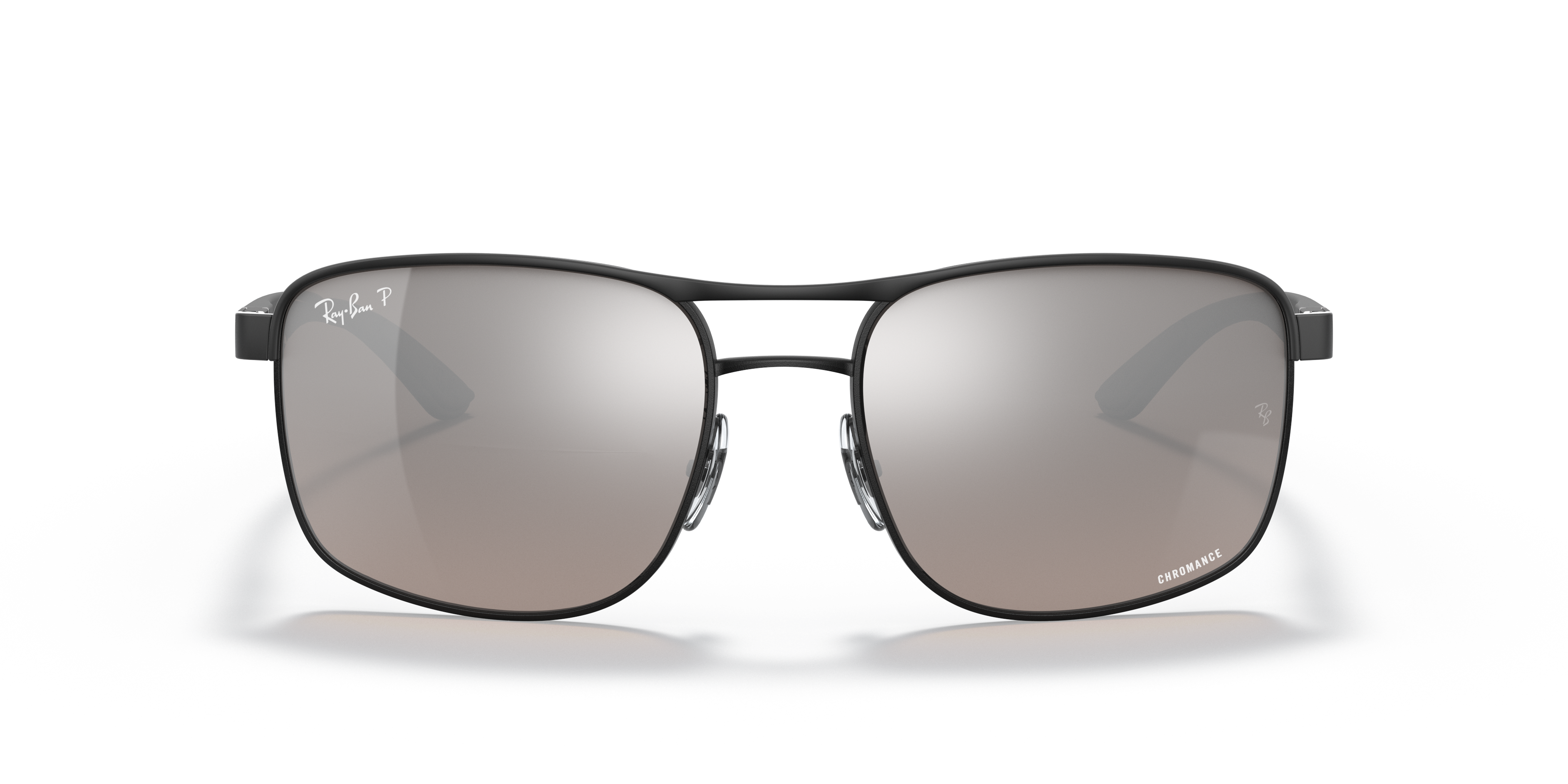 Ray-Ban RB3660CH CHROMANCE 58 Silver Mirror Chromance Polarized \u0026 Black  Polarised Sunglasses | Sunglass Hut United Kingdom