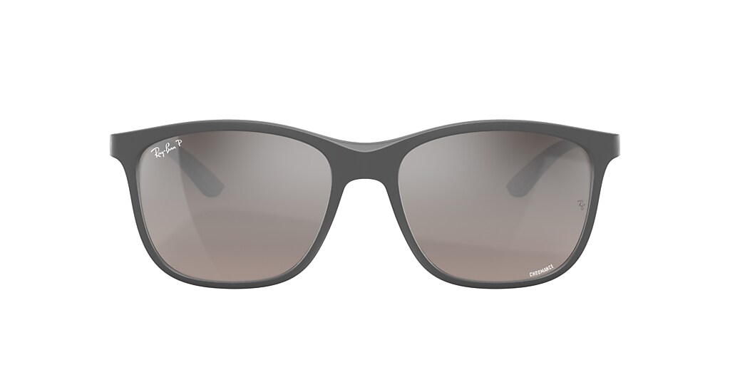 RayBan RB4330 CHROMANCE 56 GreyBlack & Grey Polarised Sunglasses