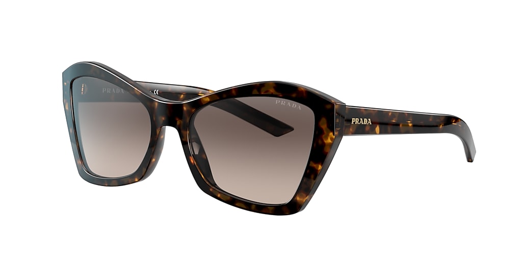 Prada PR 07XS MILLENNIALS 55 Brown Gradient Grey & Havana Sunglasses ...