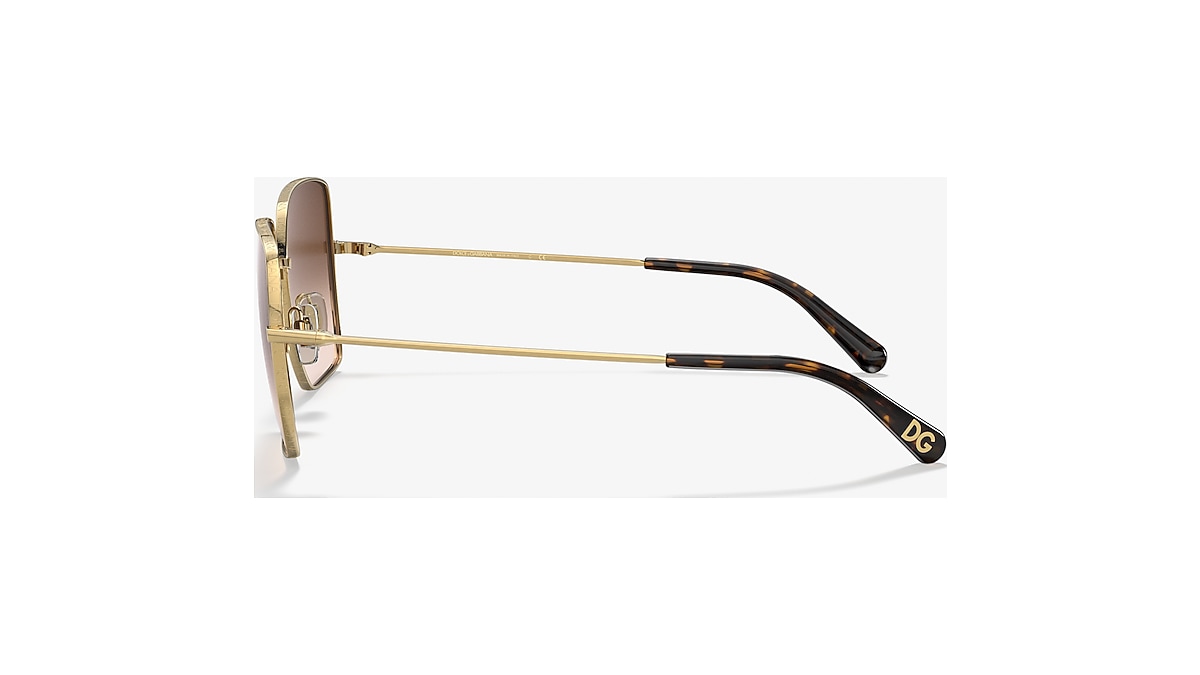 Dolce&Gabbana DG2242 L (57 - 16) with Brown lenses and Gold