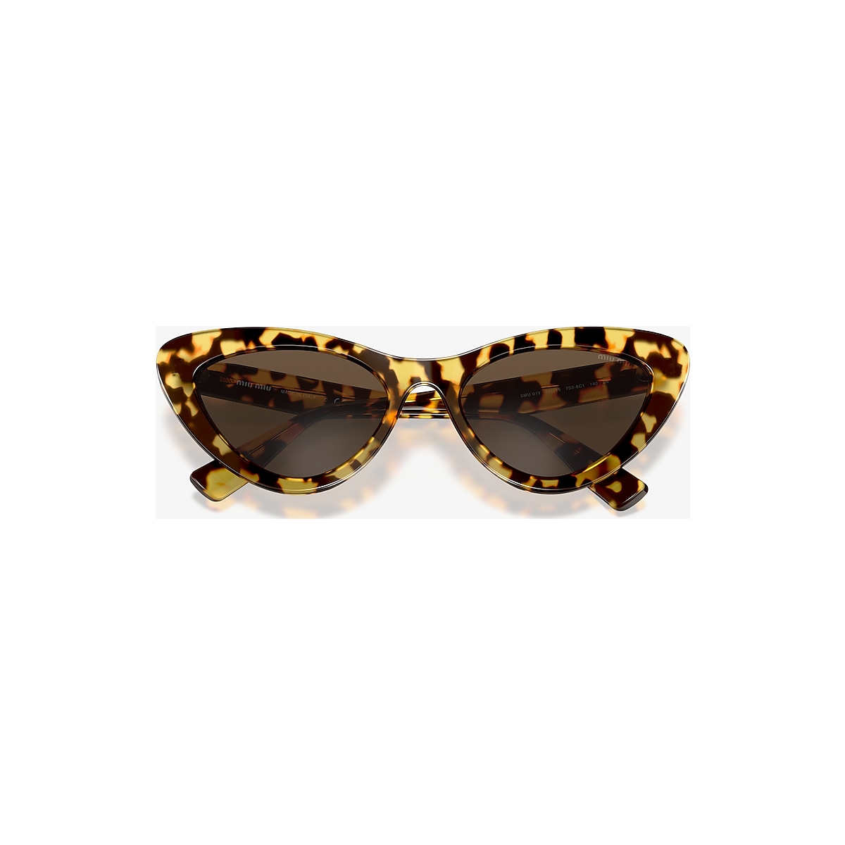 Miu Miu MU 01VS 55 Brown & Light Havana Sunglasses | Sunglass