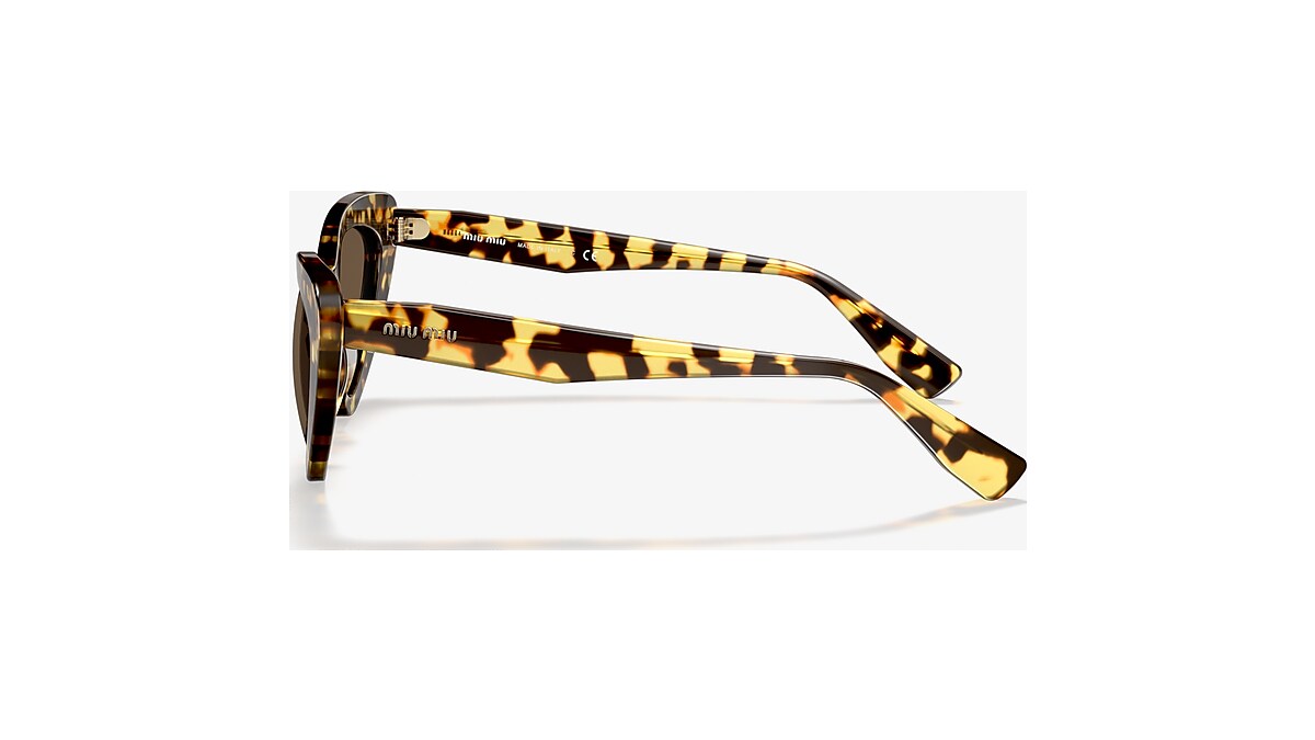 MIU MIU MU Light Havana - Female Luxury Sunglasses, Brown Lens