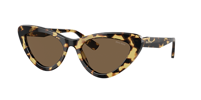 Miu Miu MU 01VS 55 Brown & Light Havana Sunglasses | Sunglass