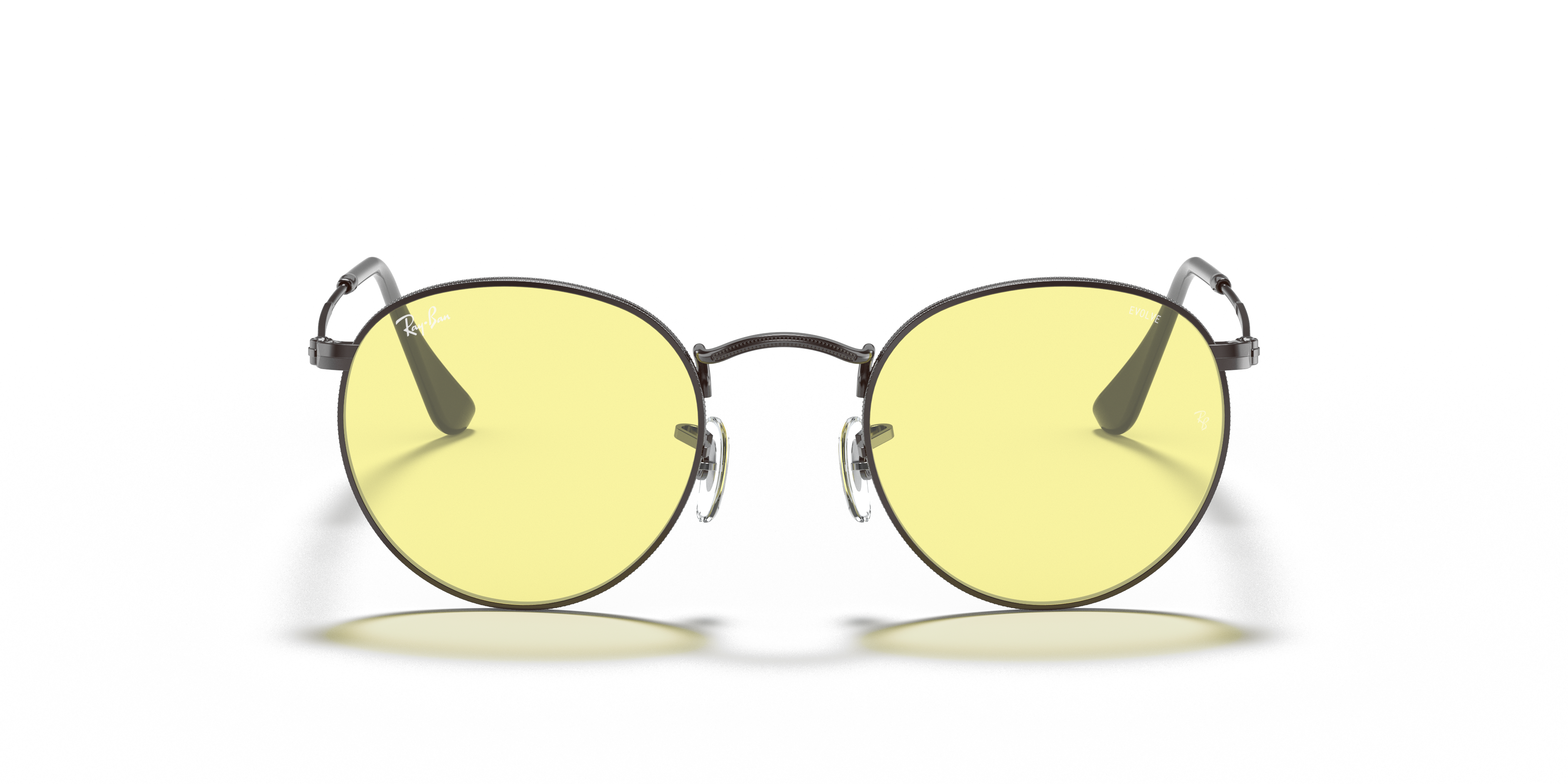 yellow round ray bans