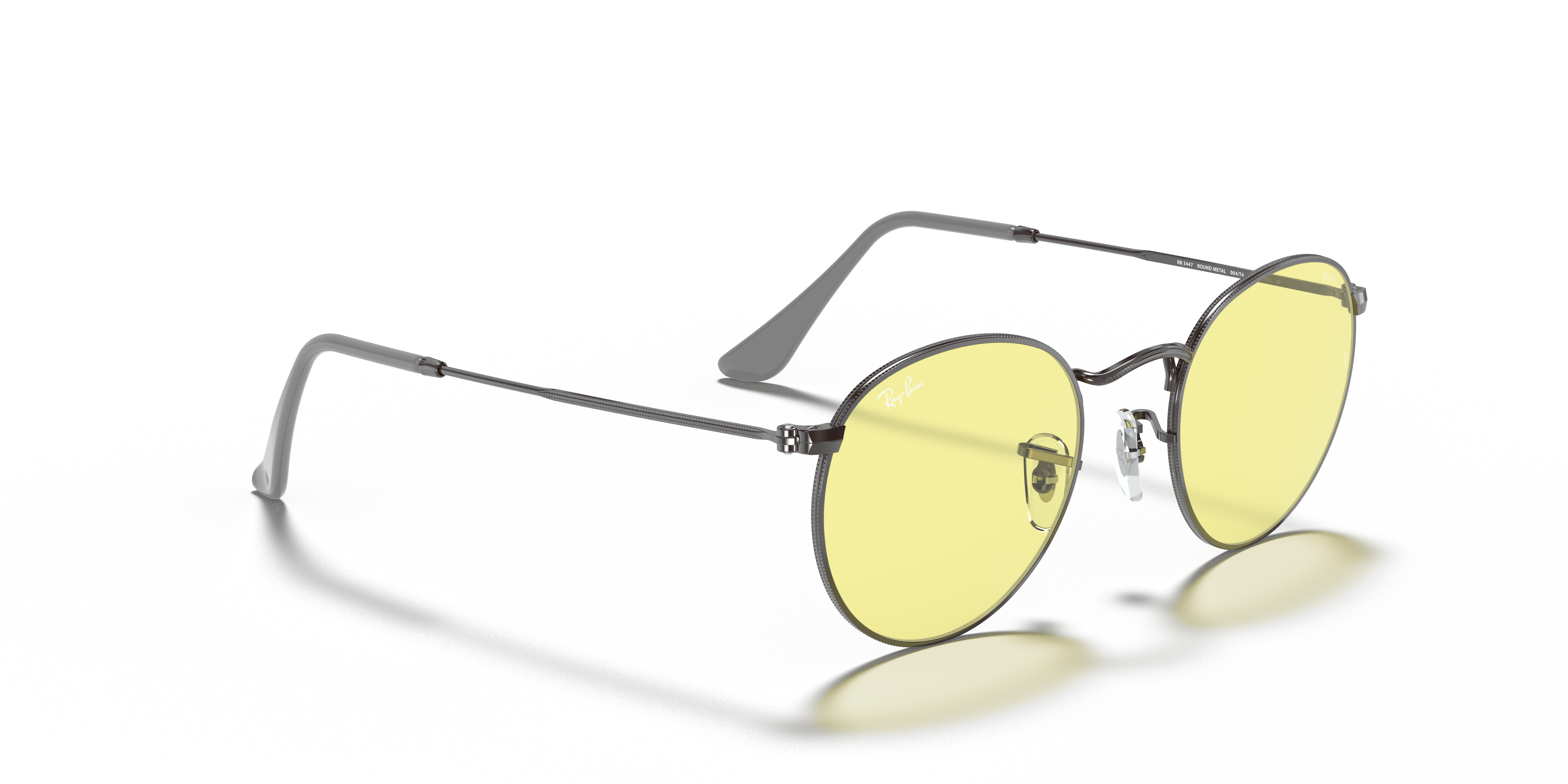 ray ban round yellow