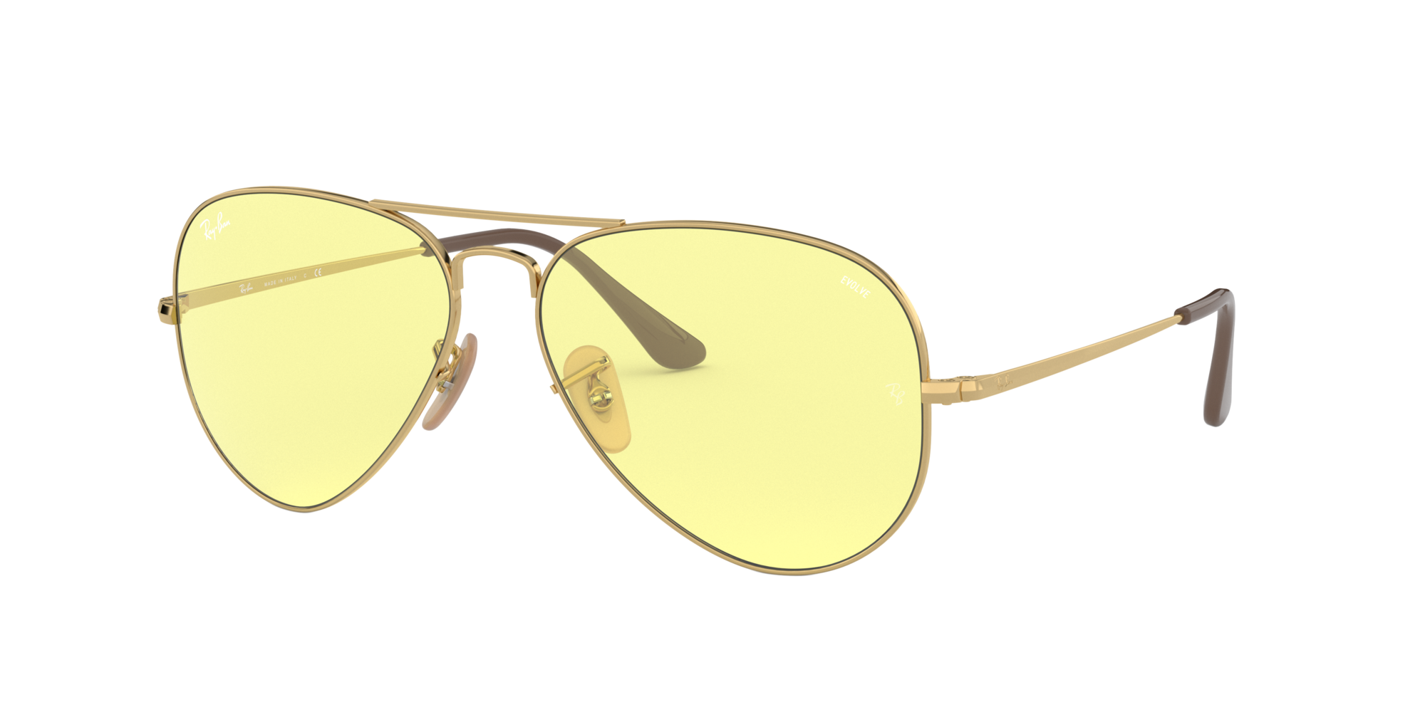 yellow evolve ray ban