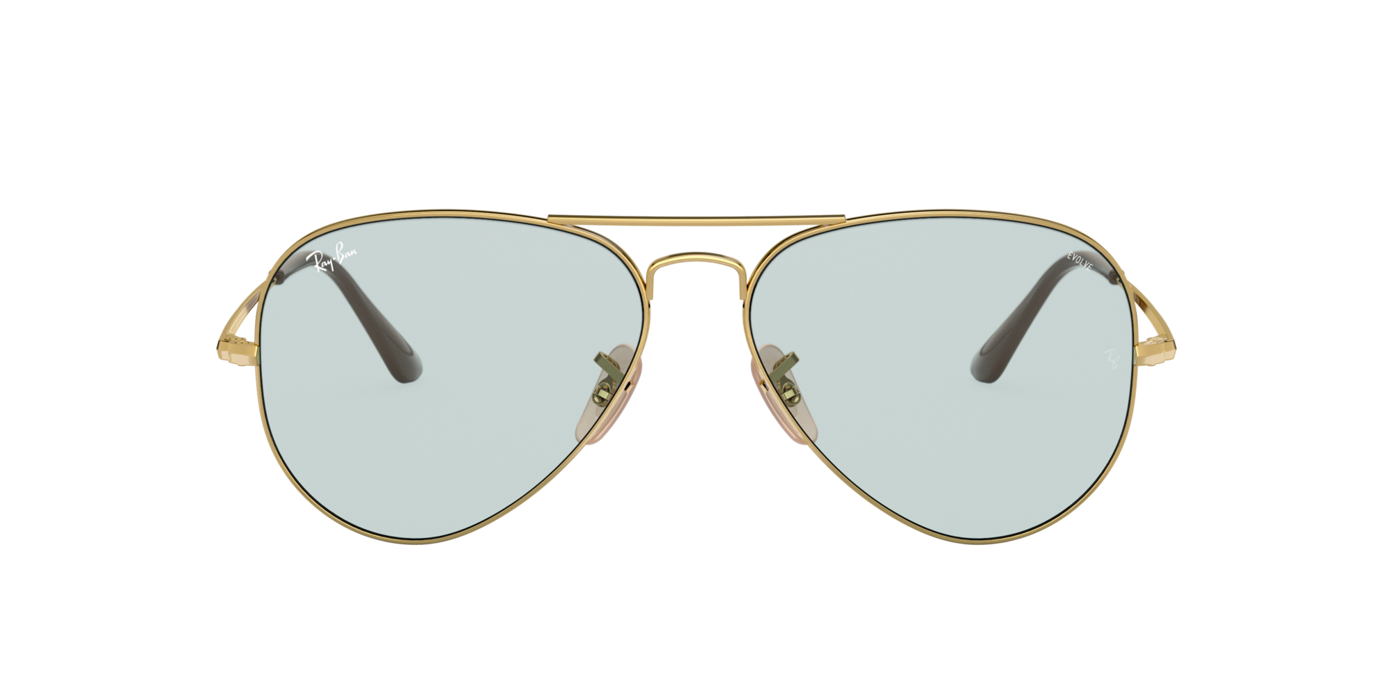 Ray-Ban RB3689 SOLID EVOLVE 58 Evolve Photo Grey To Violet \u0026 Gold  Sunglasses | Sunglass Hut USA