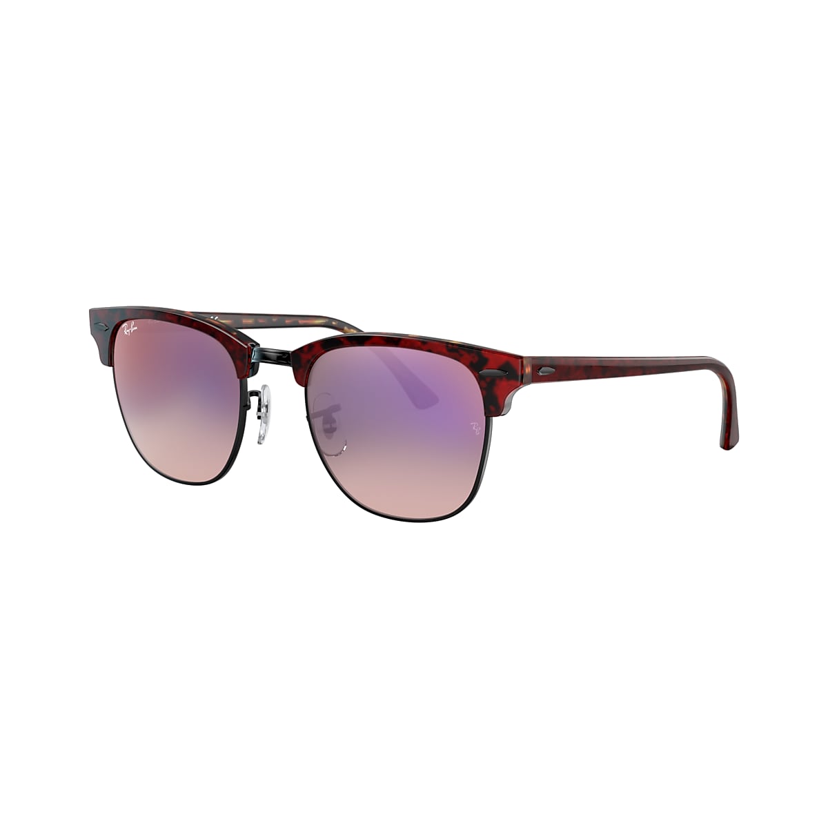 Ray-Ban RB3016 Clubmaster Color Mix 51 Pink Gradient Violet & Red Havana  Sunglasses | Sunglass Hut Australia