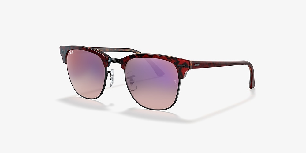 Ray-Ban RB3016 Clubmaster Color Mix 51 Pink Gradient Violet & Red Havana  Sunglasses | Sunglass Hut Australia