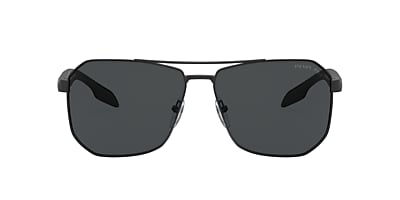 Prada Linea Rossa PS 51VS 62 Polarized Grey Black Rubber