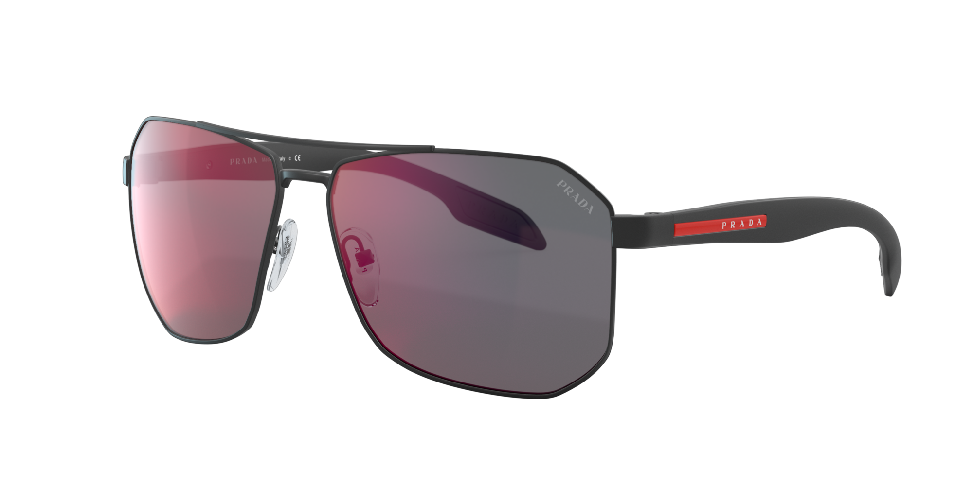 prada men's linea rossa sunglasses