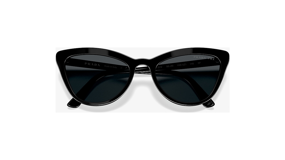 æg middelalderlig Kan ikke Prada PR 01VS Catwalk 56 Polar Grey & Black Polarized Sunglasses | Sunglass  Hut USA