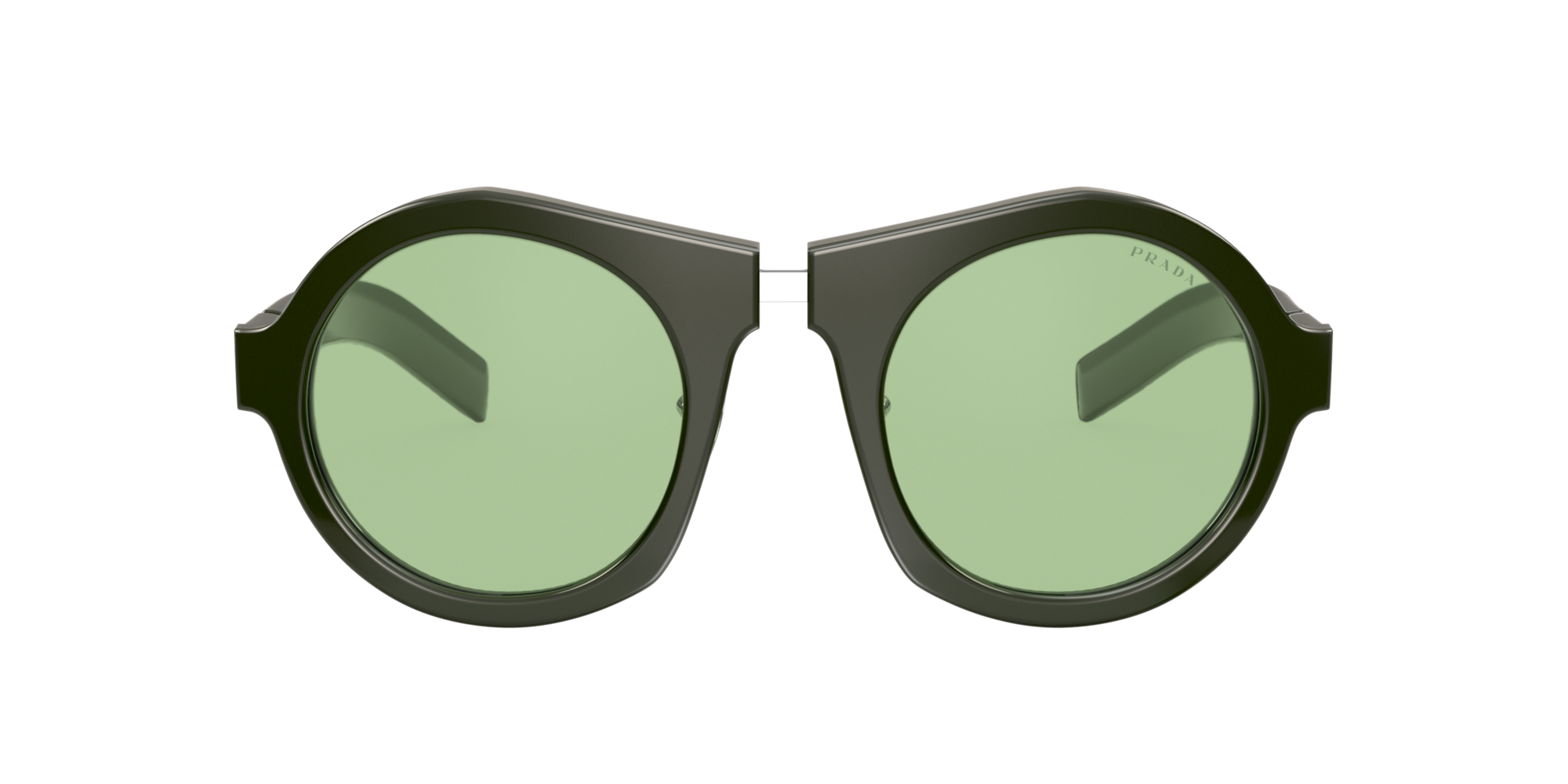 prada sunglasses green arms