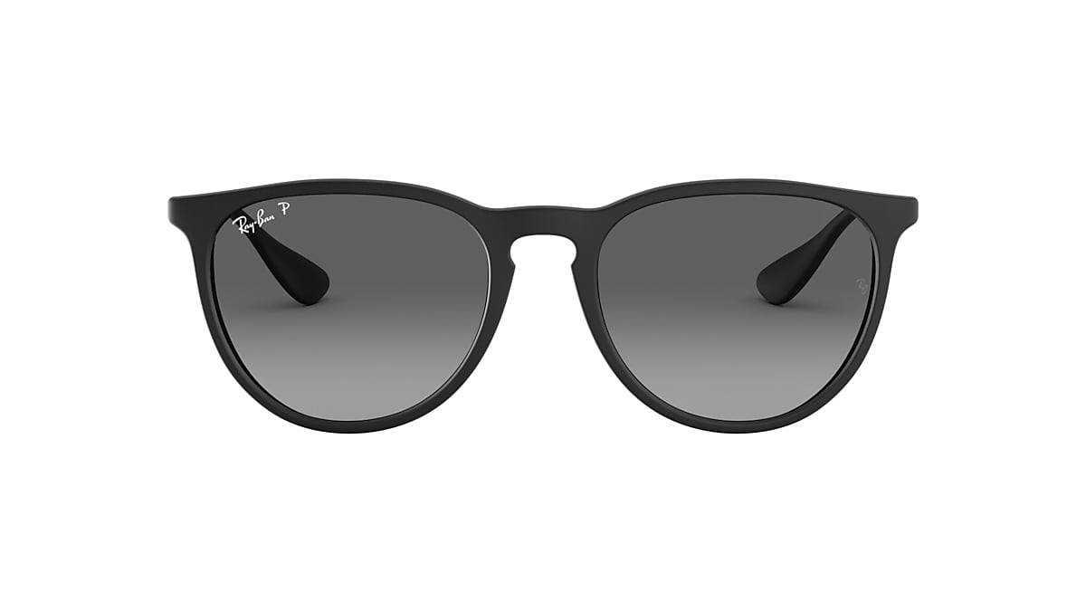 RAY-BAN RB4171F Erika Color Mix Black - Woman Sunglasses, Grey Lens