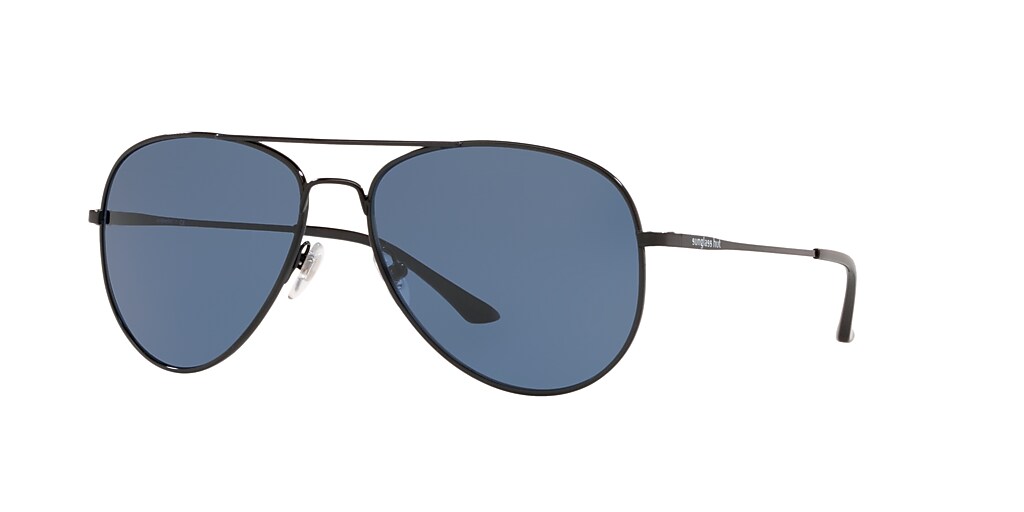 Sunglass Hut Collection HU1001 59 Dark Blue & Black Sunglasses ...