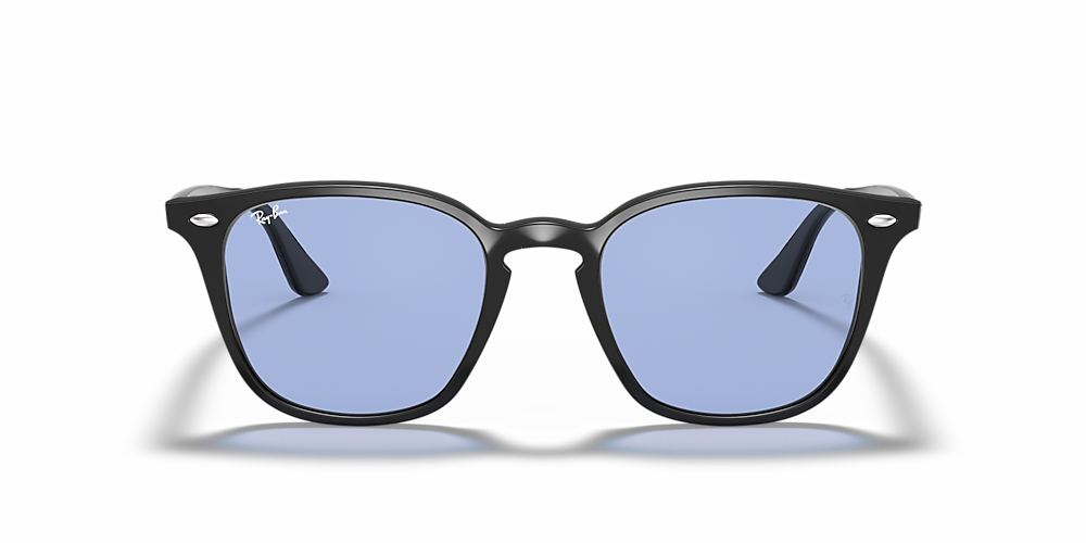 Ray-Ban RB4258F RB4258 Washed Lenses 52 Blue Classic & Black Sunglasses |  Sunglass Hut USA