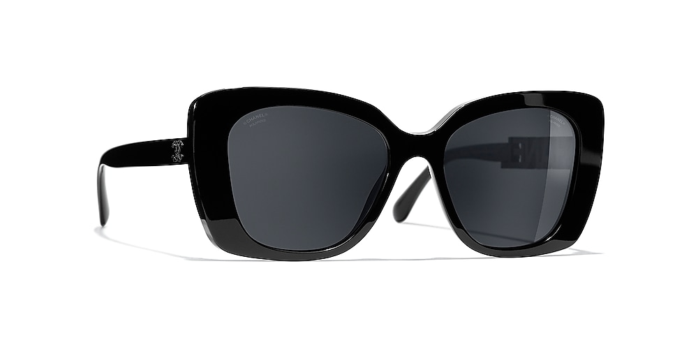 Chanel Square Sunglasses CH5422B 53 Grey & Black Polarised Sunglasses