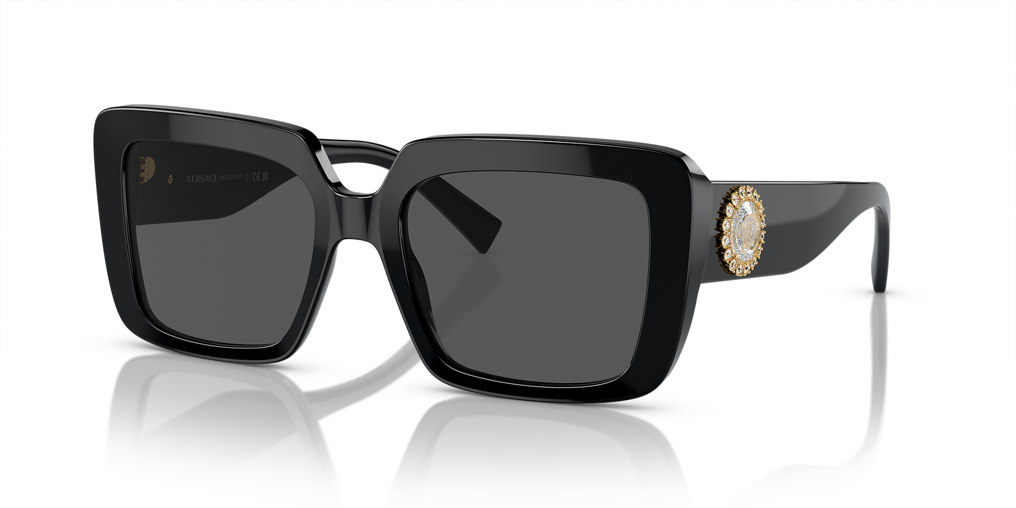 Versace VE4384B 54 Dark Grey & Black Sunglasses Sunglass Hut USA